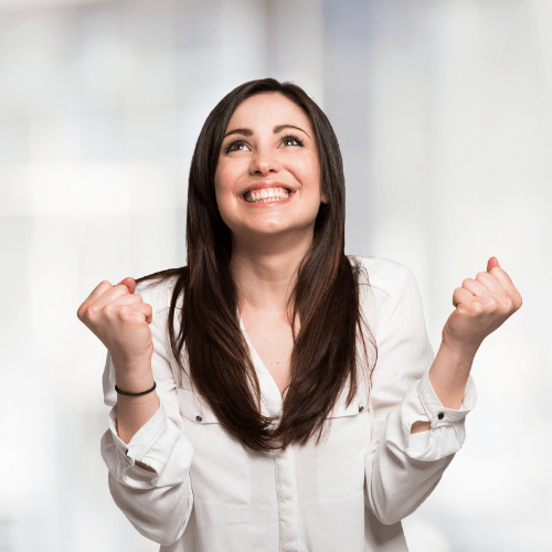 Woman experiencing euphoria and emotional release after an energy healing session with Miryam Ferris in Phoenix